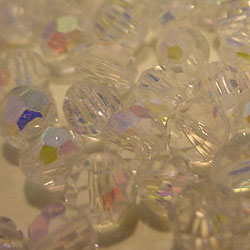 25 x Fire Polished Round Crystal Facets