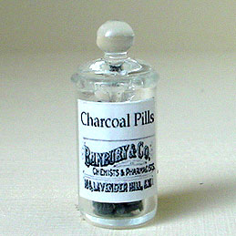 Charcoal Pills Jar  - Filled