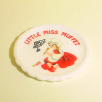 China Nursery Plate Little Miss Muffet