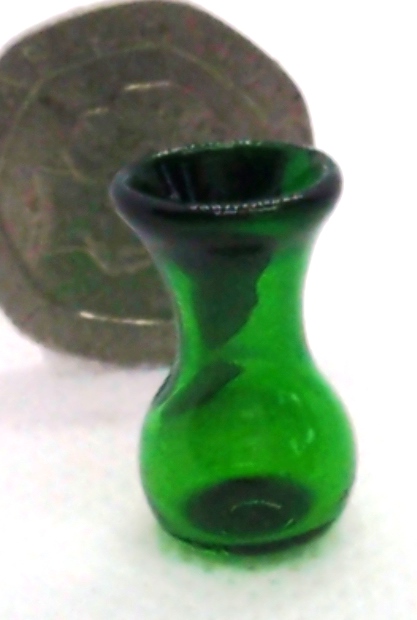 Green Glass Vase