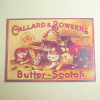 Card Advertising Sign Butter Scotch