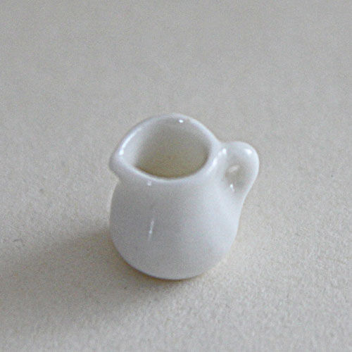 1/24th Scale Miniature White China Milk Jug