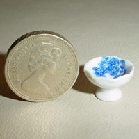 1/24th Scale China Punch Bowl Blue 15mm