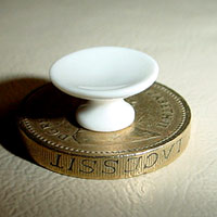 1/24th Scale White China Cake Stand